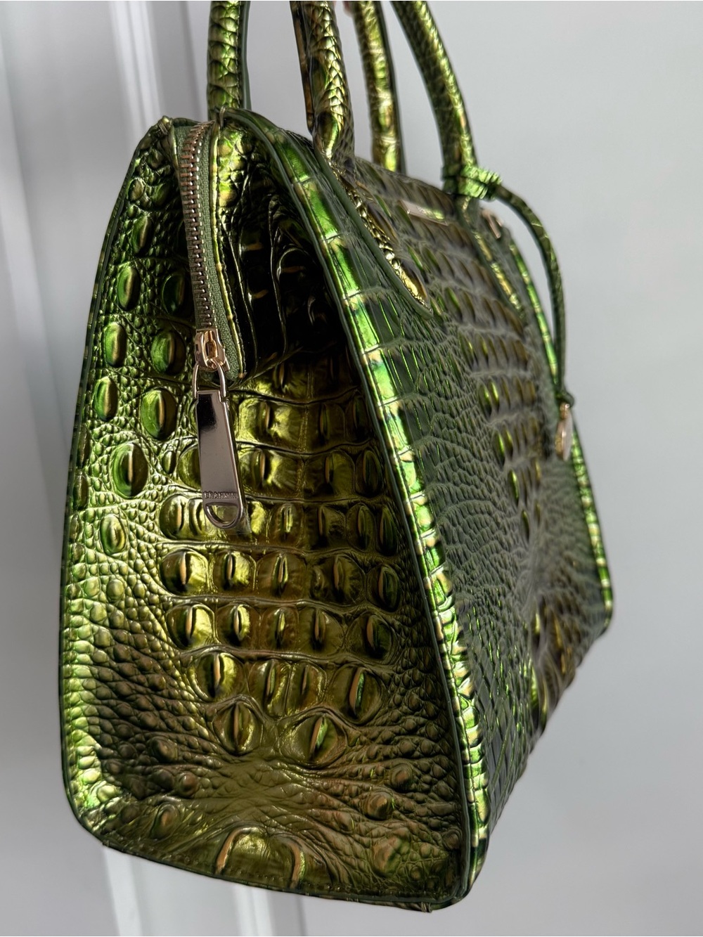 Brahmin Small Caroline Cacti Green Melbourne Leather - Picture 5 of 11